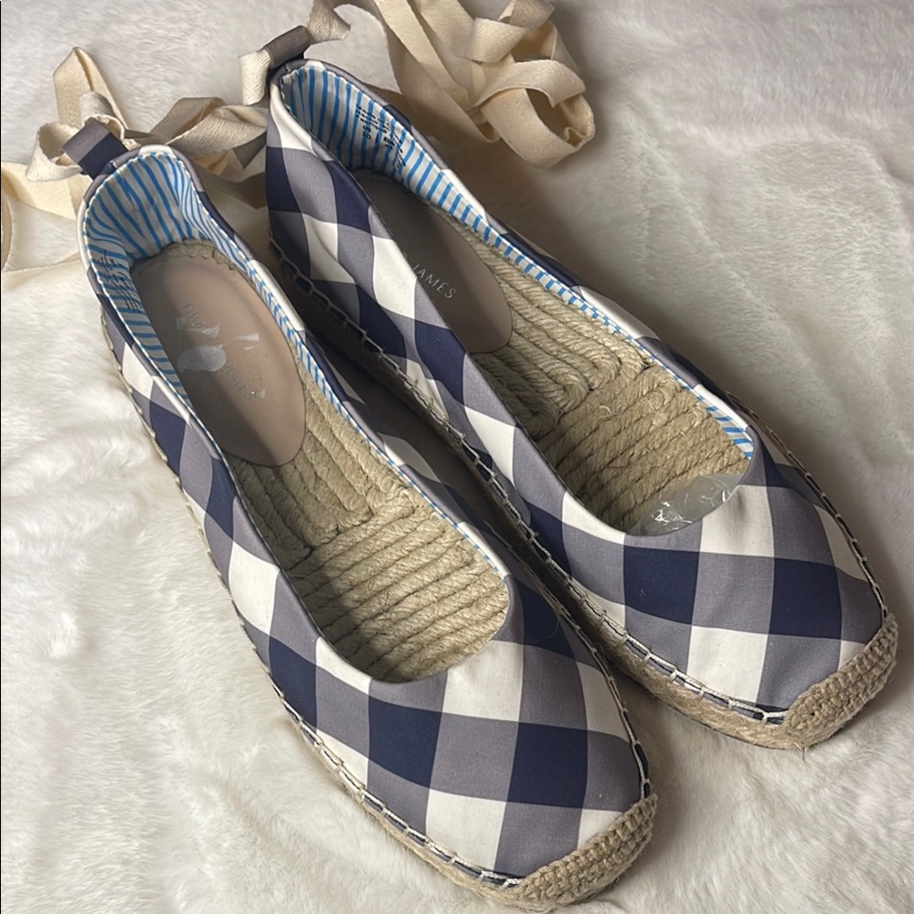 Draper James- Georgia- Checkered Espadrille Flats